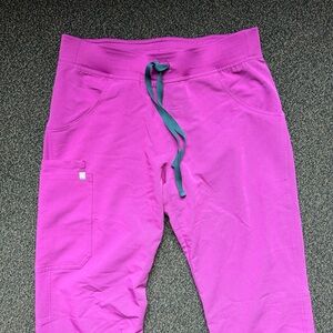 Figs Fuschia Scrub Pants